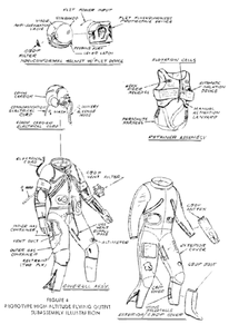 NASA flight suit sketch